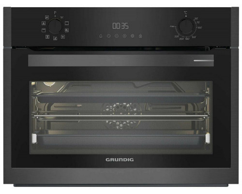 Духовой шкаф Grundig GEKM19300DX черная нержавеющая сталь