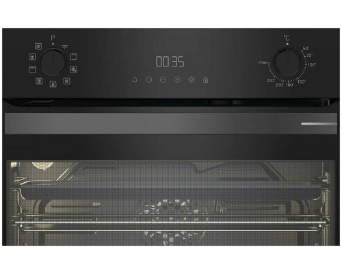 Духовой шкаф Grundig GEKM19300DX черная нержавеющая сталь