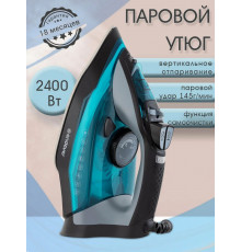 Утюг ENDEVER DELTA-234 черный/лазурно-синий