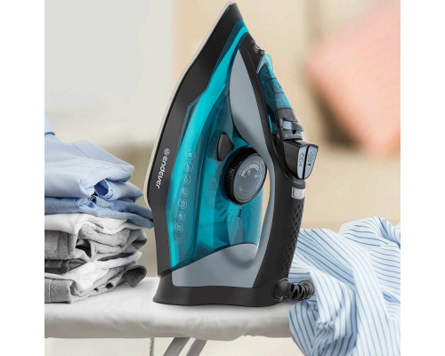 Утюг ENDEVER DELTA-234 черный/лазурно-синий