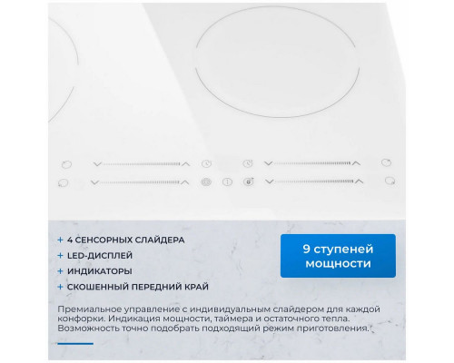 Варочная поверхность ZUGEL ZEH603W белая