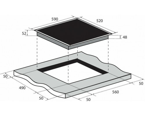Варочная поверхность ZUGEL ZEH603W белая