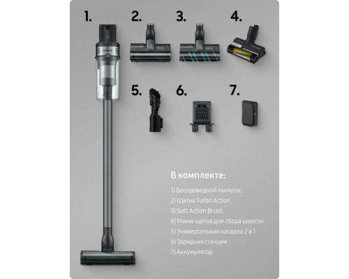 Вертикальный пылесос Samsung VS20B75ACR5/EV