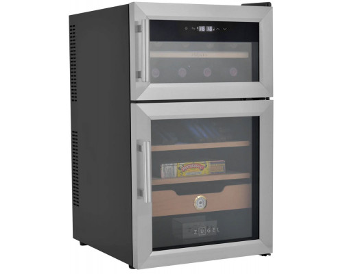 Винный шкаф ZUGEL ZTH80DX н/ж сталь