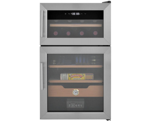 Винный шкаф ZUGEL ZTH80DX н/ж сталь