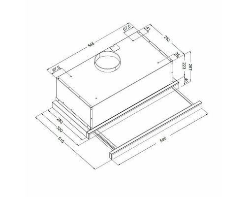 Вытяжка KORTING KHP 6975 GW