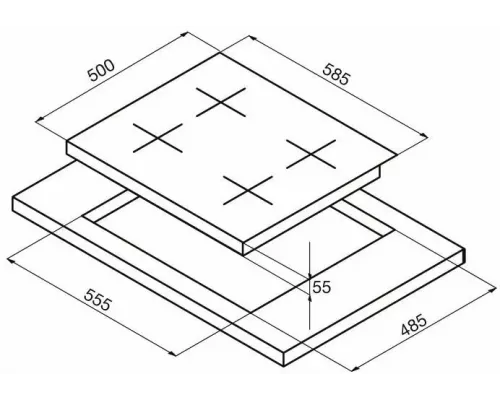 Варочная поверхность Korting HG 665 CTW