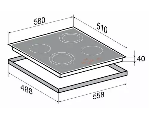 Варочная поверхность Zigmund & Shtain CNS 259.60 WX