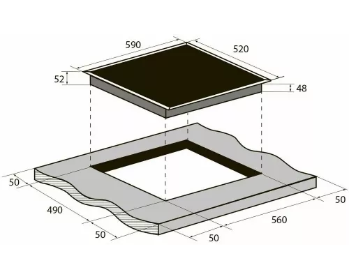 Варочная поверхность ZUGEL ZEH602B черная