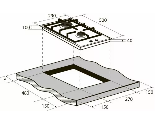 Варочная поверхность Zugel ZGH290B черная