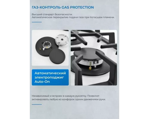 Варочная поверхность ZUGEL ZGH291W белая