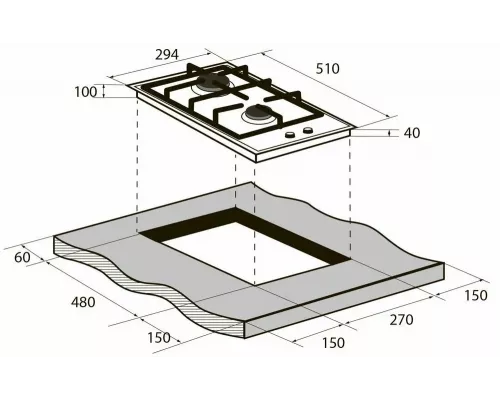 Варочная поверхность ZUGEL ZGH291W белая