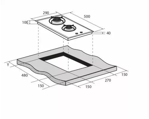Варочная поверхность ZUGEL ZGH292W белая