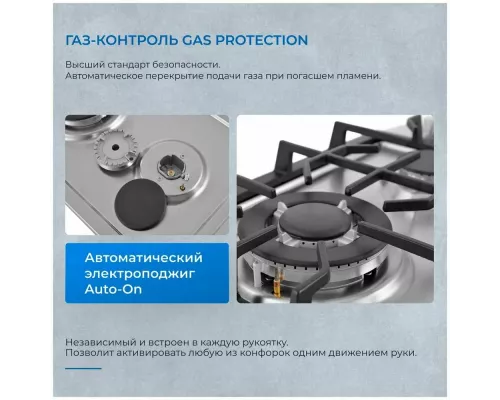 Варочная поверхность ZUGEL ZGH292X стальной