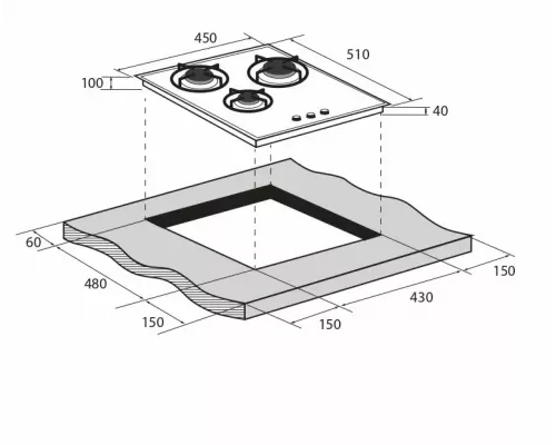Варочная поверхность ZUGEL ZGH452B черная