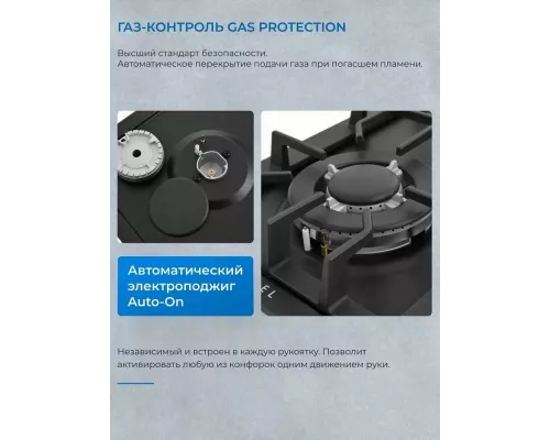 Варочная поверхность ZUGEL ZGH600B черная