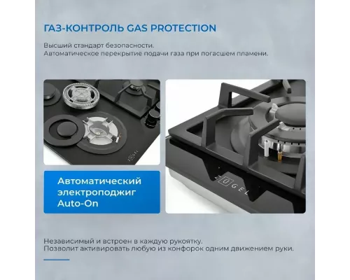 Варочная поверхность ZUGEL ZGH602B черная