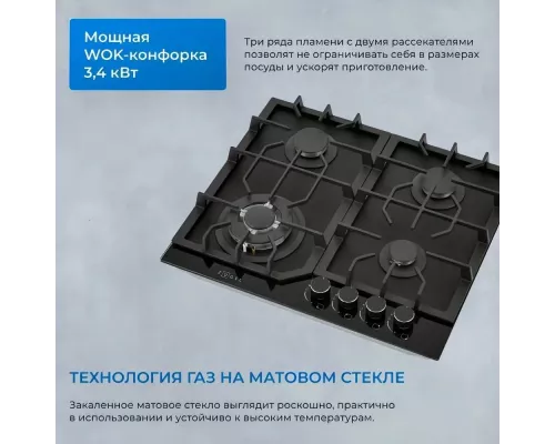 Варочная поверхность ZUGEL ZGH602B черная