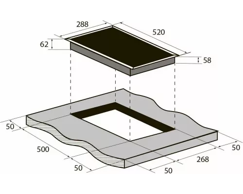 Варочная поверхность ZUGEL ZIH293B черная