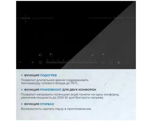 Варочная поверхность ZUGEL ZIH613B черная