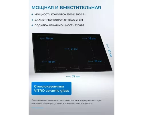 Варочная поверхность ZUGEL ZIH617B черная