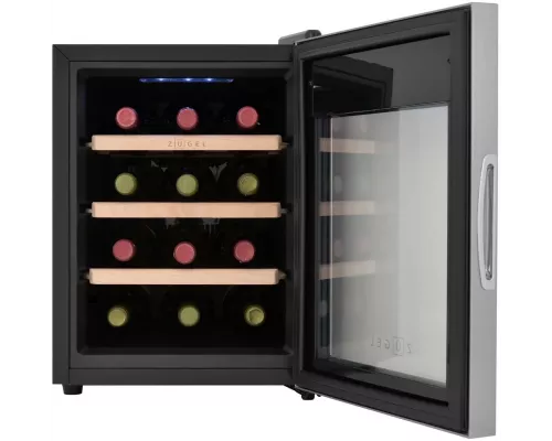Винный шкаф ZÜGEL ZTWF121B черный
