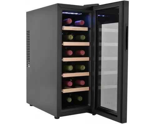 Винный шкаф ZÜGEL ZTWF122B черный