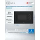 Встраиваемая микроволновая печь ZUGEL ZMO202B черная