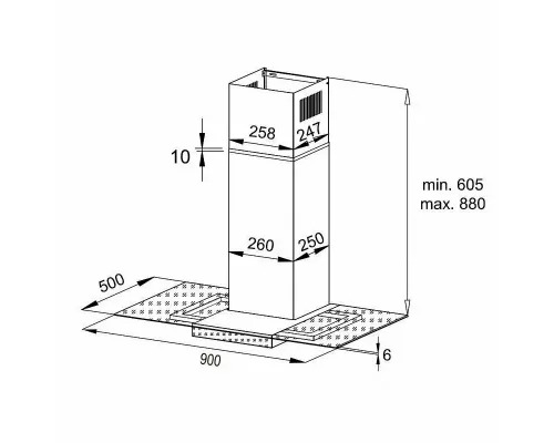 Вытяжка KORTING KHC 90925 SGB