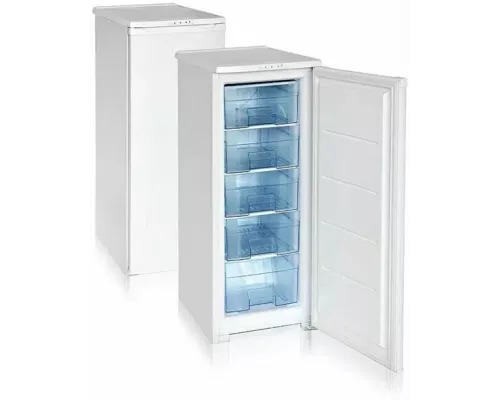 Морозильная камера Бирюса M114 серебристый