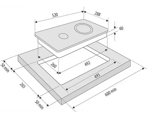 Варочная поверхность KRONA ORSA 30 BL