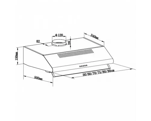 Вытяжка MAUNFELD MP-1 50 White