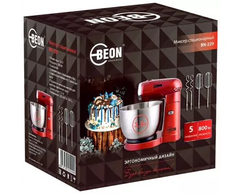 Миксер BEON BN-229 красный