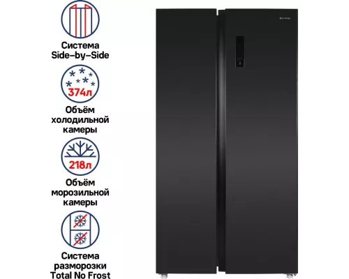 Холодильник MAUNFELD MFF177NFSB