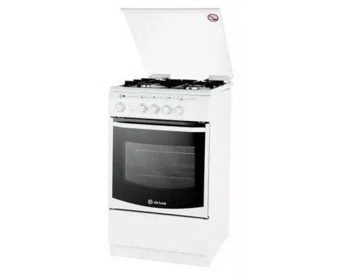 Кухонная плита DE LUXE 5040.40гэ (КР) ЧР белый