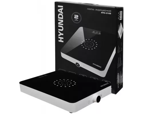 Настольная плита Hyundai HYC-0105 белый/черный