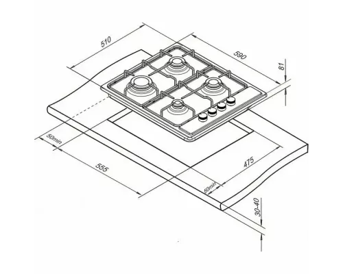 Варочная поверхность DARINA 1T1 BGM 341 11 X