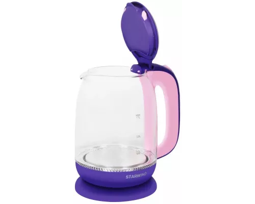 Чайник StarWind SKG1513 фиолетовый/розовый стекло