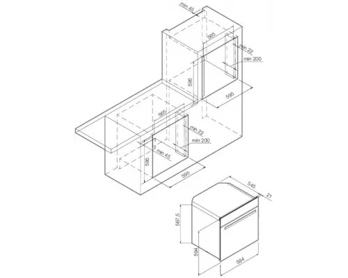 Духовой шкаф GRAUDE BE 60.3 W белый
