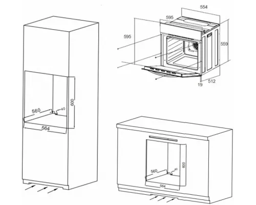 Духовой шкаф MAUNFELD EOEC.566TB