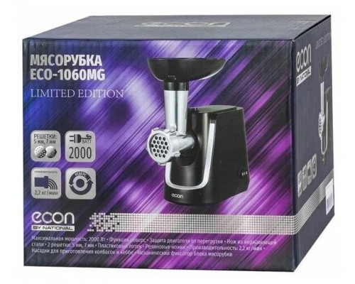 Мясорубка ECON ECO-1060MG черный Мясорубка ECON ECO-1060MG черный