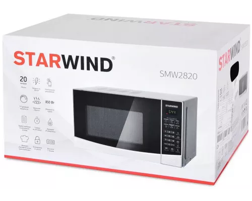 Микроволновая печь StarWind SMW2820 серебристый/черный