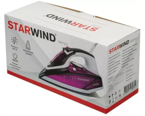 Утюг StarWind SIR7927 фиолетовый/черный