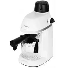 Кофеварка Hyundai HEM-1310 кремовый/серебристый