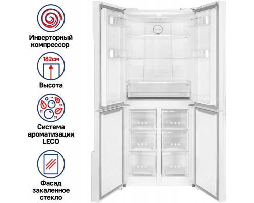 Холодильник MAUNFELD MFF182NFWE