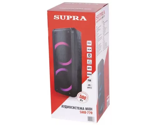 Музыкальный центр Supra SMB-770 черный