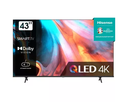 Телевизор Hisense 43E7HQ черный