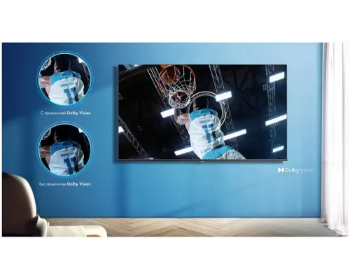 Телевизор Hisense 43E7HQ черный