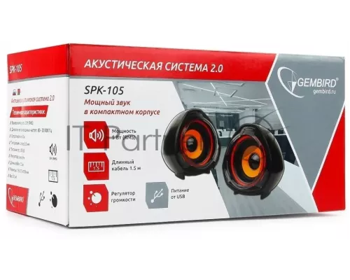 Акустическая система 2.0 Gembird SPK-105