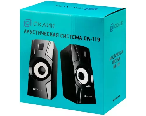 Акустическая система OKLICK OK-119 2.0 черный